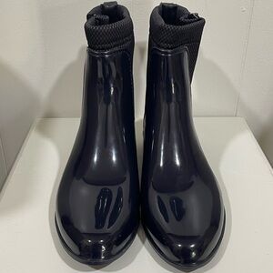 🩷🩵Nine West Cooper 3 Dark Blue/Black rubber rain boots Size 9